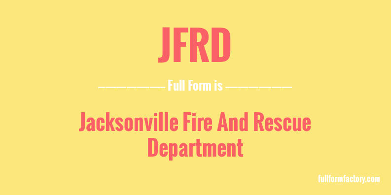 jfrd-full-form