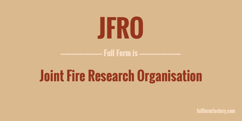 jfro-full-form