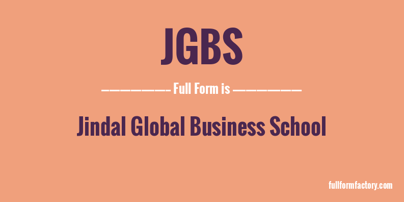 jgbs-full-form