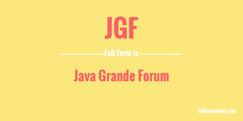 jgf-full-form
