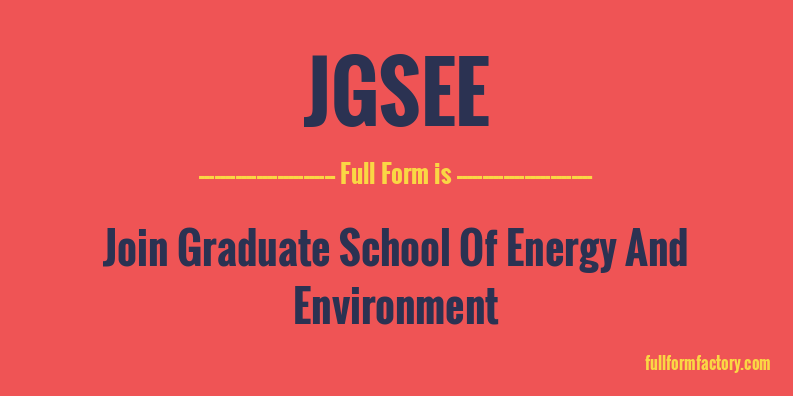 jgsee-full-form