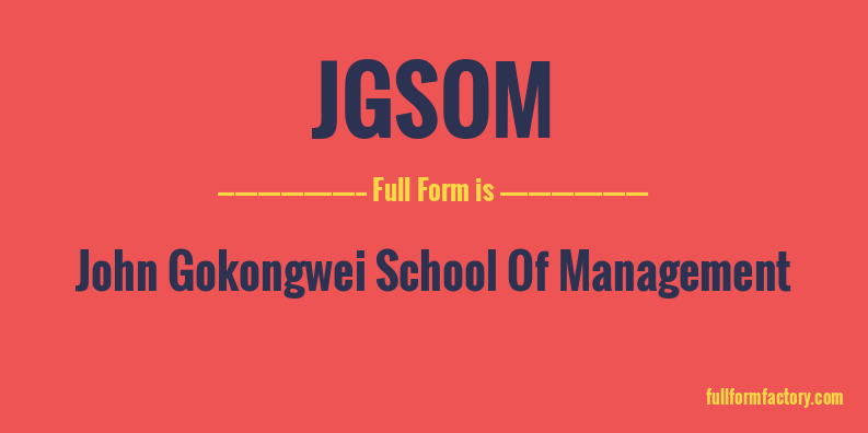 jgsom-full-form