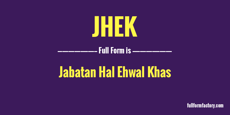 jhek-full-form