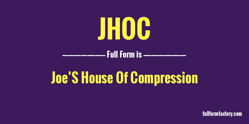 jhoc-full-form