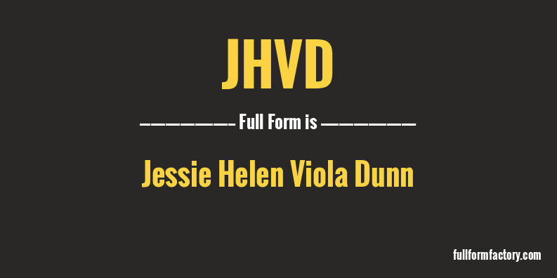 jhvd-full-form