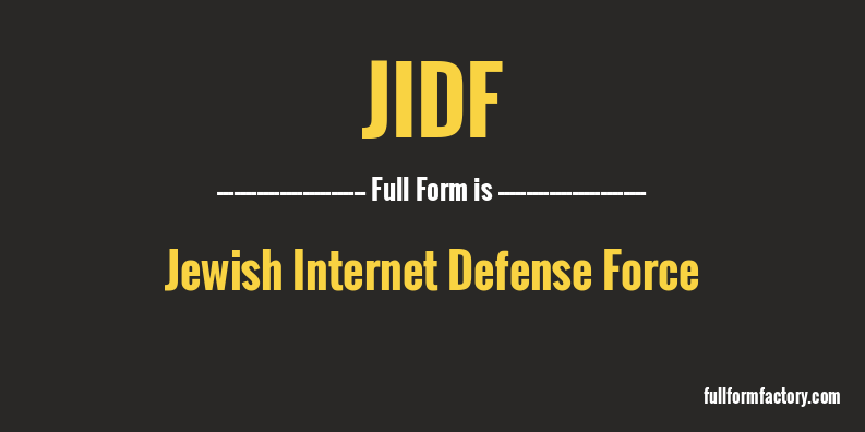 jidf-full-form