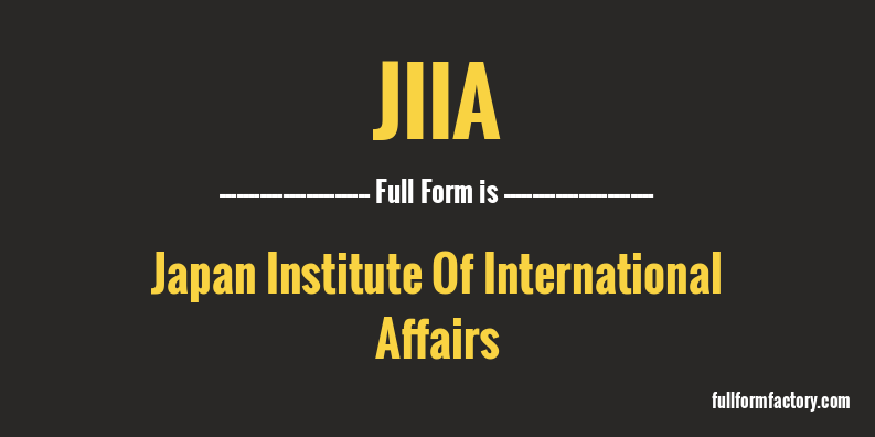 jiia-full-form