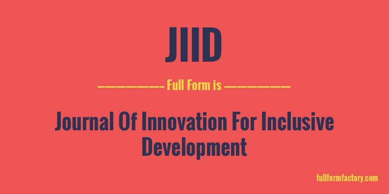 jiid-full-form