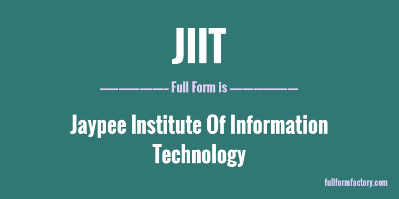 jiit-full-form