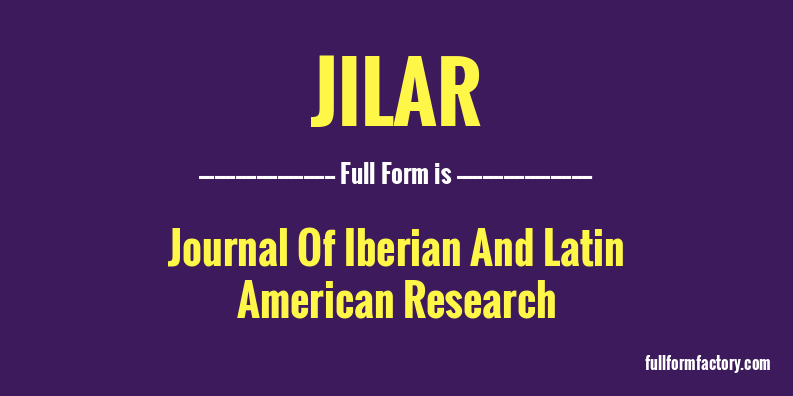 jilar-full-form