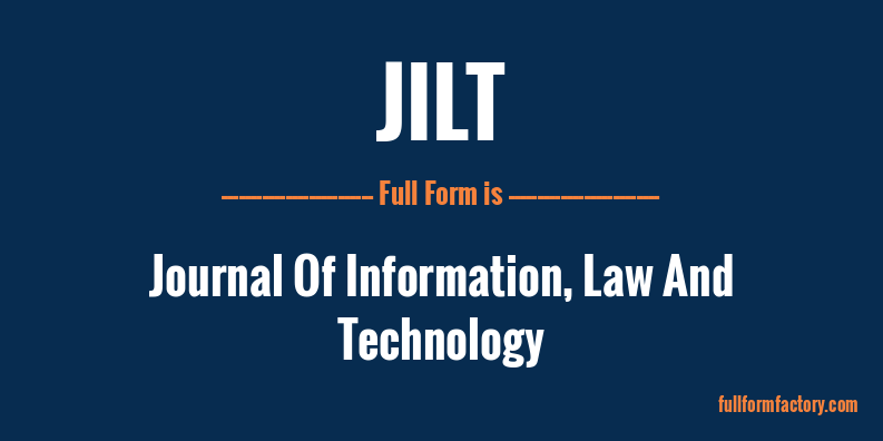 jilt-full-form