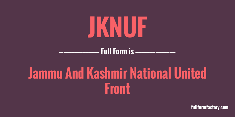 jknuf-full-form