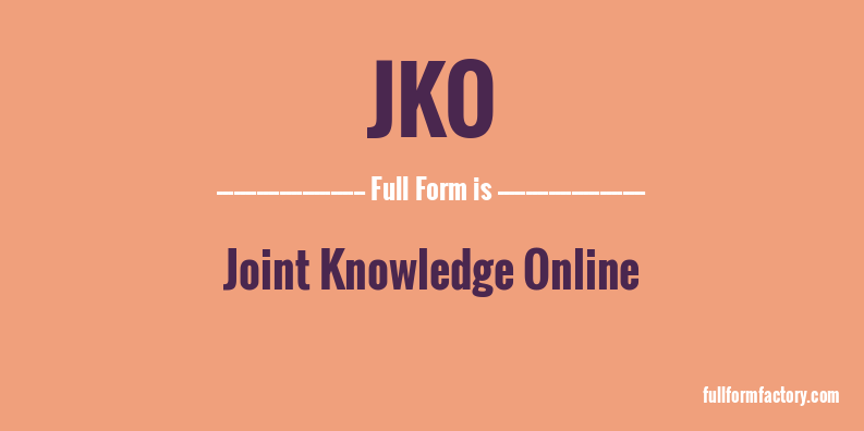 jko-full-form