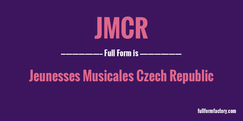 jmcr-full-form