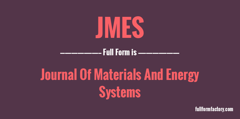 jmes-full-form