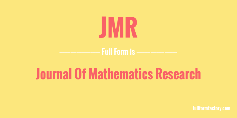 jmr-full-form