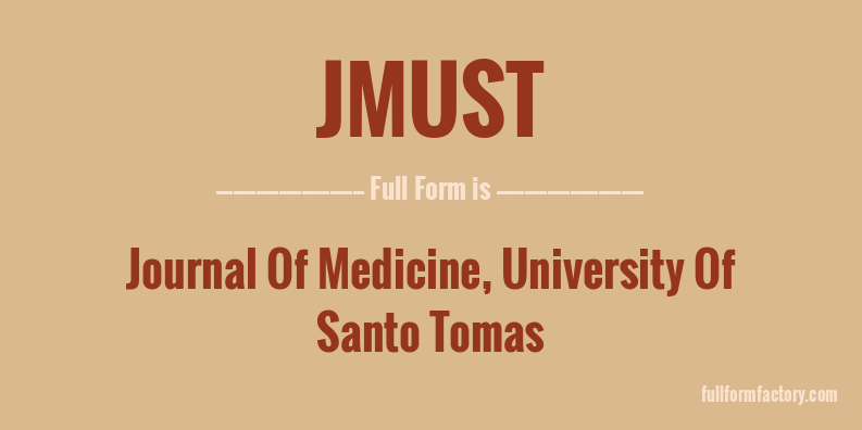 jmust-full-form
