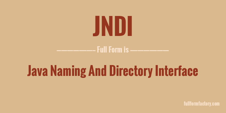 jndi-full-form