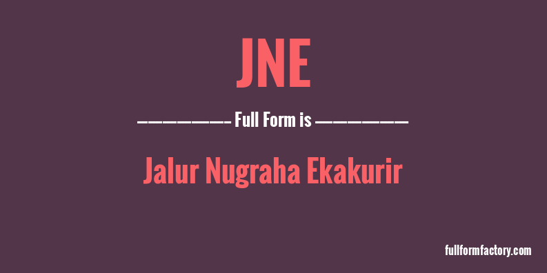 jne-full-form