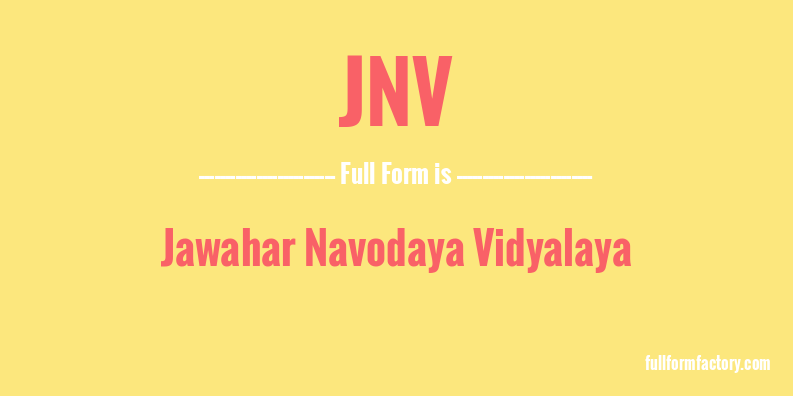jnv-full-form