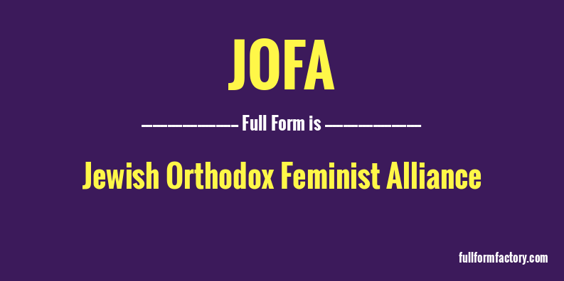 jofa-full-form