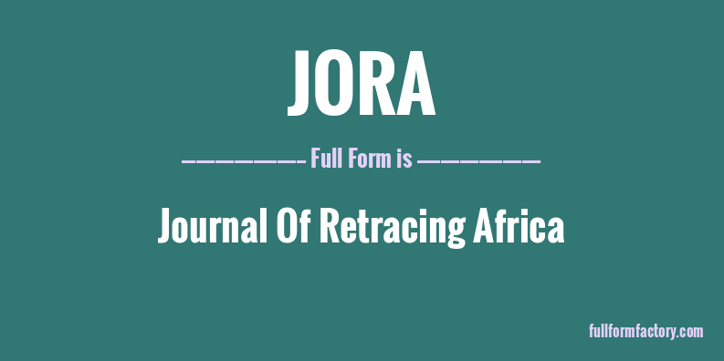 jora-full-form