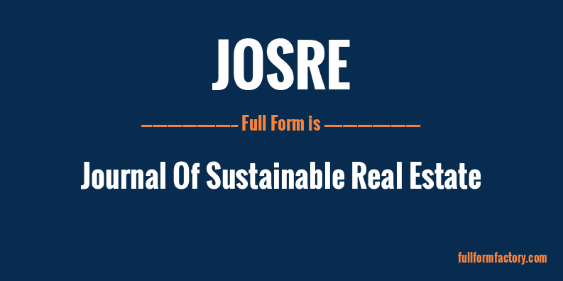 josre-full-form