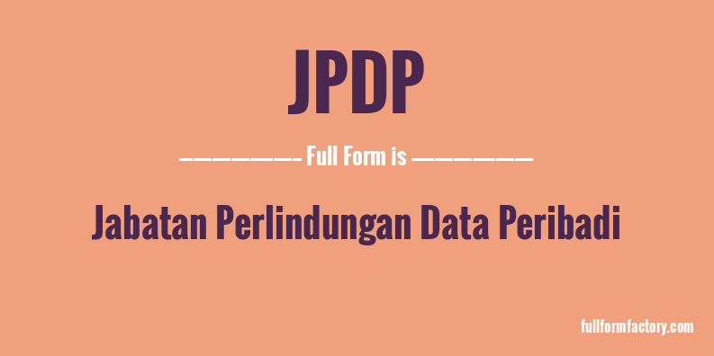 jpdp-full-form