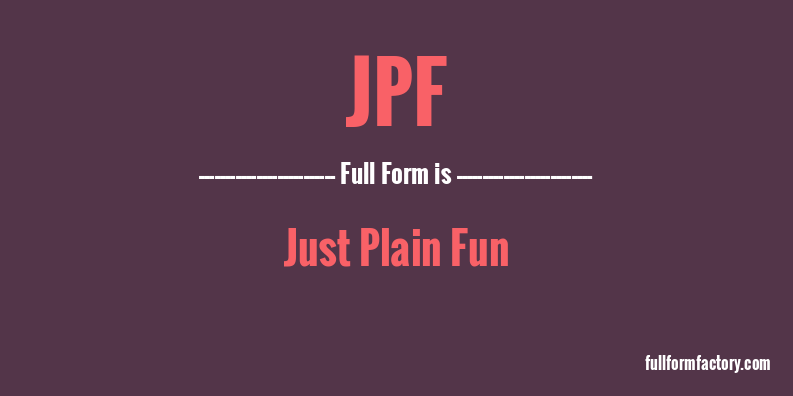 jpf-full-form