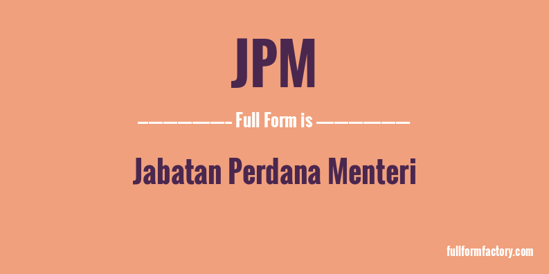 jpm-full-form