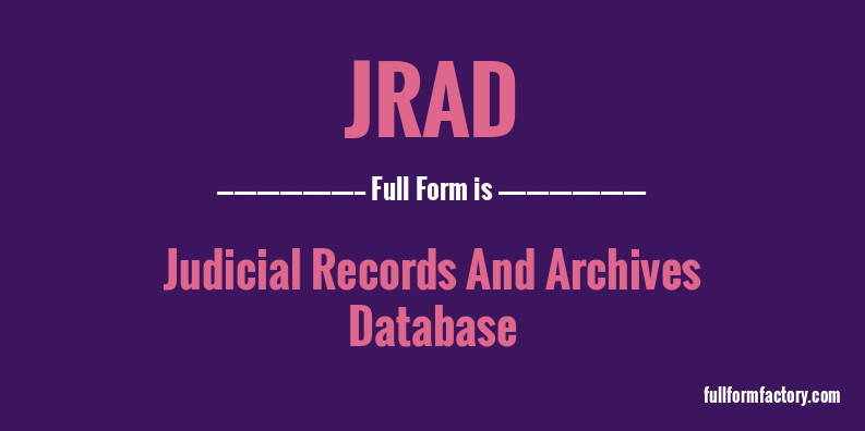 jrad-full-form