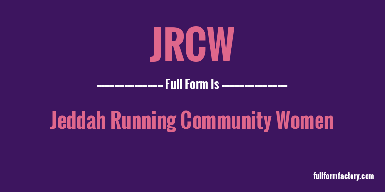 jrcw-full-form