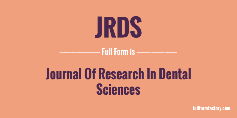 jrds-full-form