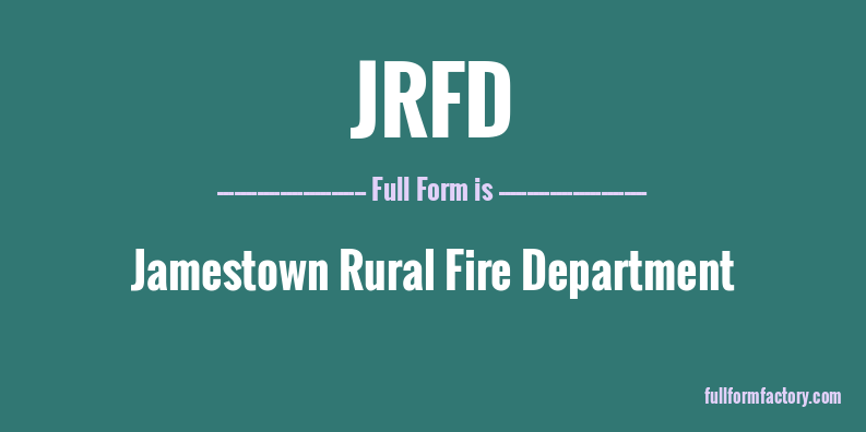 jrfd-full-form