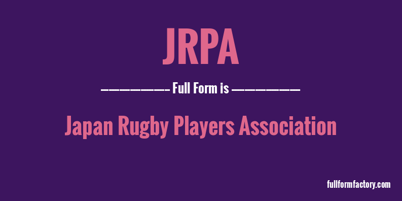 jrpa-full-form