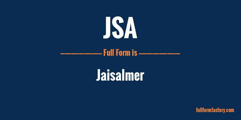 jsa-full-form