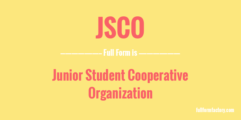 jsco-full-form
