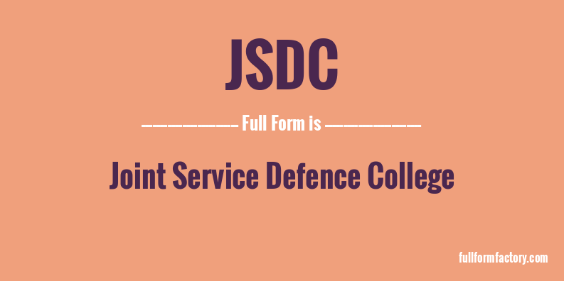 jsdc-full-form