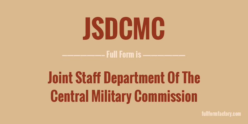 jsdcmc-full-form
