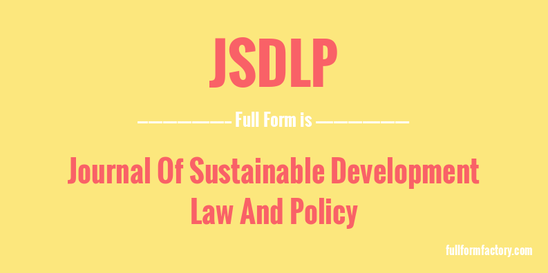 jsdlp-full-form