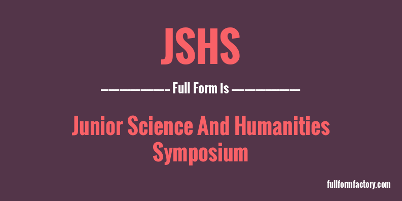 jshs-full-form