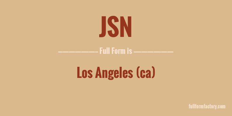 jsn-full-form