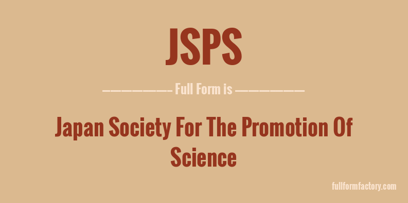 jsps-full-form