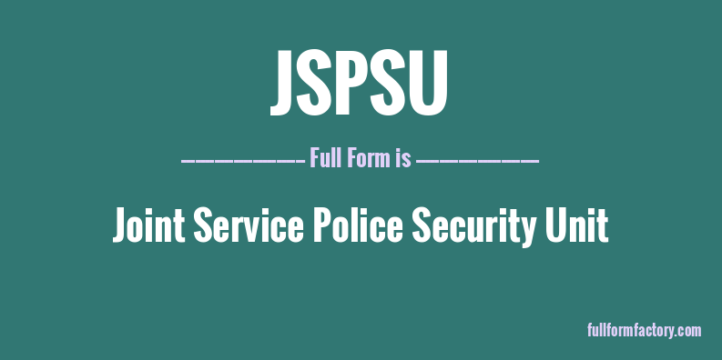 jspsu-full-form