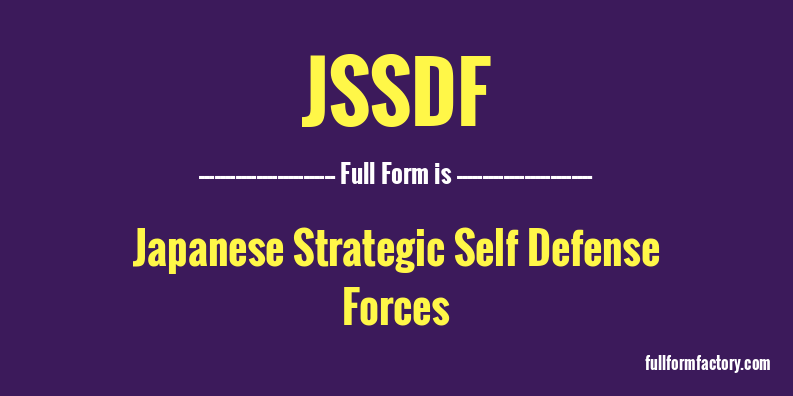 jssdf-full-form