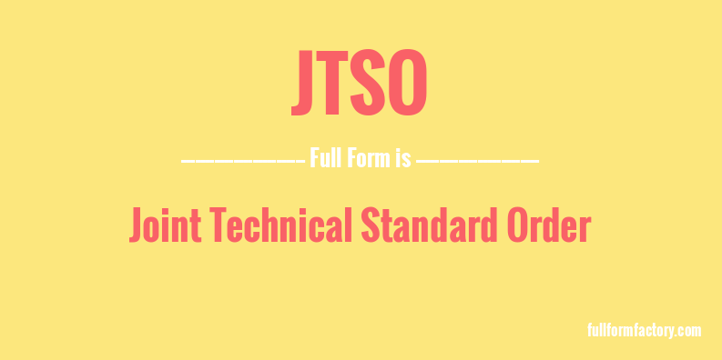 jtso-full-form