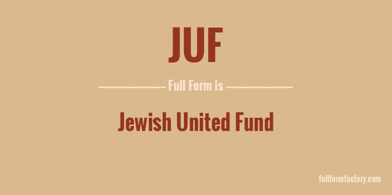 juf-full-form