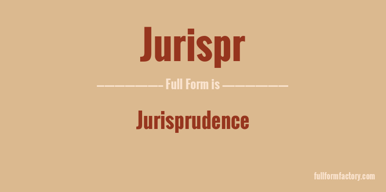 jurispr-full-form