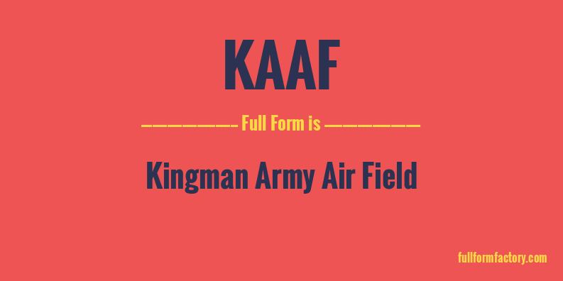 kaaf-full-form