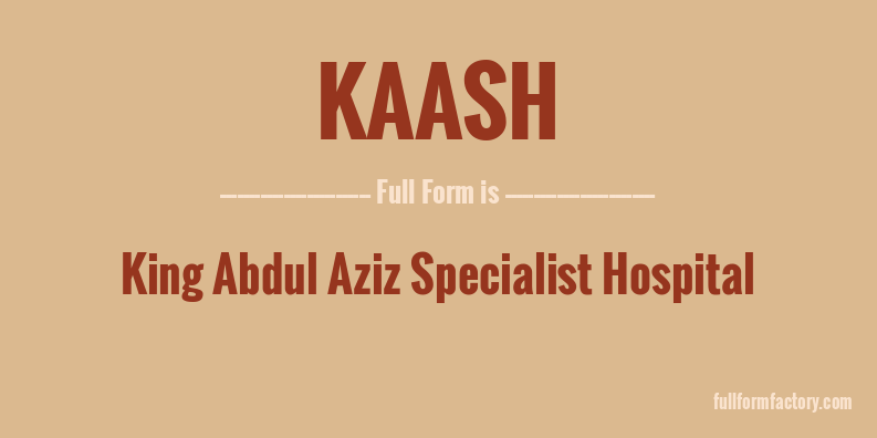 kaash-full-form